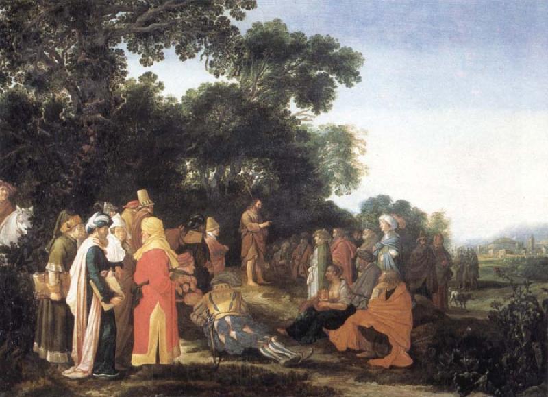 VELDE, Esaias van de Fohn the Baptist preaching Spain oil painting art